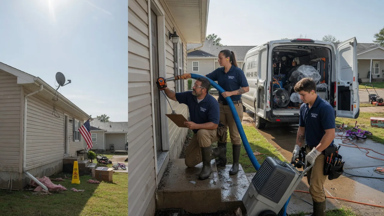 Ceiling Water Damage Restoration in Burnham, PA near me
